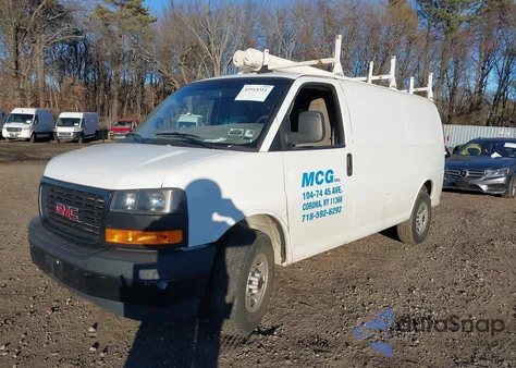 2019 GMC Savana 2500 Work Van z USA, uszkodzony, nr VIN 1GTW7AFP7K1295904